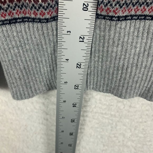 L.L. Bean Sweater Women's Small Multicolor Fair Isle Turtleneck Long Sleeve 7644 - Picture 6 of 8